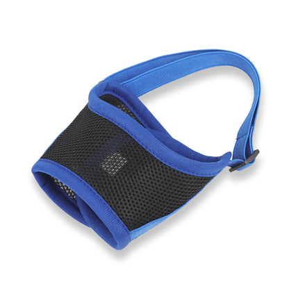 Comfort-Fit Mesh Dog Muzzle - Blue