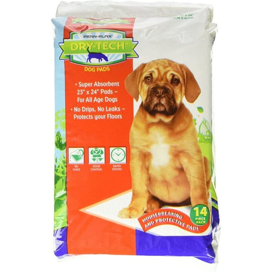 Penn Plax Dry-Tech Almohadillas de entrenamiento para perros y cachorros 23" x 24" - 14 unidades