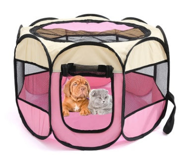 Fast folding Octagonal Pet Containment Crate