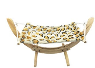 Cozy Claws Luxury Wooden Cat Hammock: The Purr-fect Pet Lounger