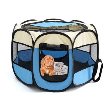 Fast folding Octagonal Pet Containment Crate