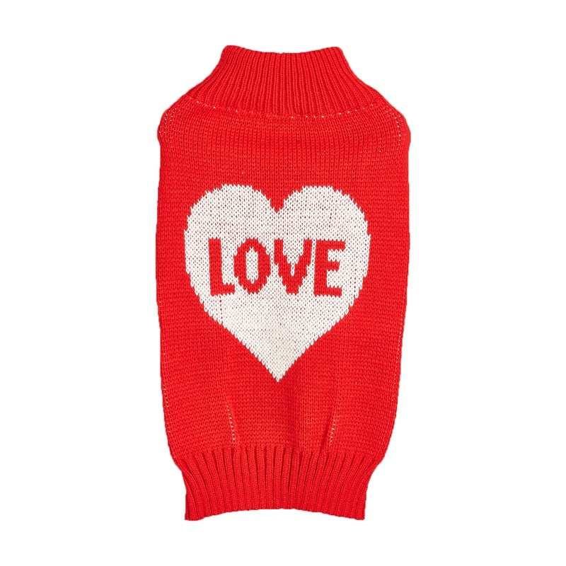 Fashion Heart Dog Sweater