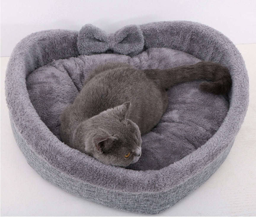 Heart Cozy Pet Bed