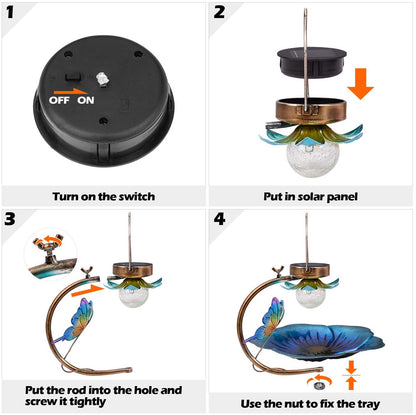 Solar Glow Crackle Ball Feeder