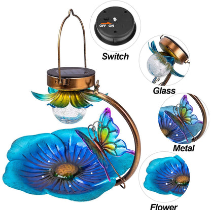 Solar Glow Crackle Ball Feeder