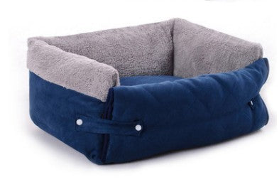 Snuggle Haven: Flip Pet Nest with Cozy Blanket