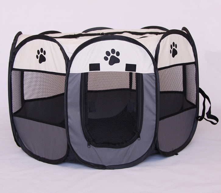 Fast folding Octagonal Pet Containment Crate