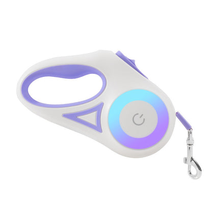 Pet Retractable Spotlight Leash with Collar