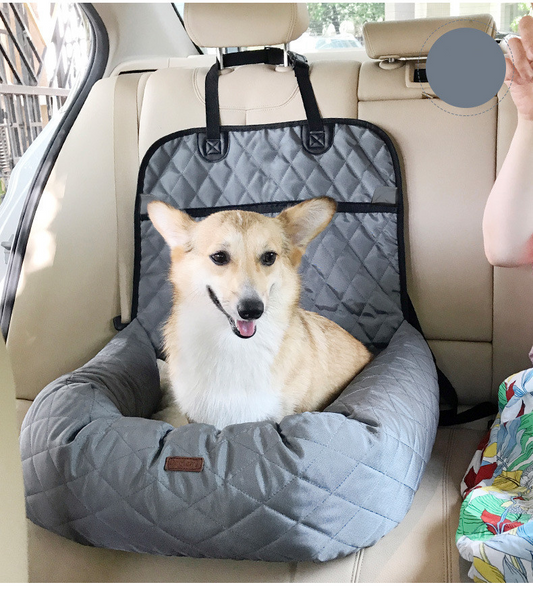 2 In 1 Pet Dog Carrier Folding Car Seat Pad