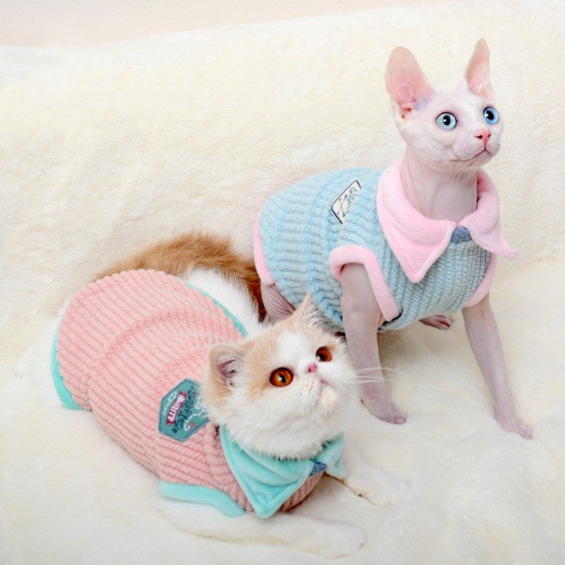 Cat autumn and winter clothes