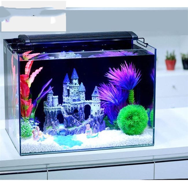 Enchanted Resin Castle Aquarium Decoration