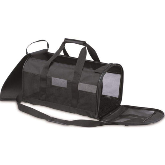 Petmate Soft Sided Kennel Cab Pet Carrier - Black - Large - 20"L x 11.5"W x 12"H (Up to 15 lbs)
