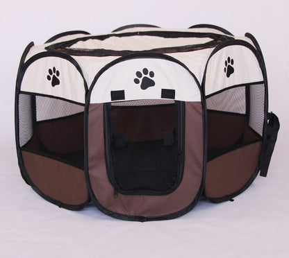 Fast folding Octagonal Pet Containment Crate