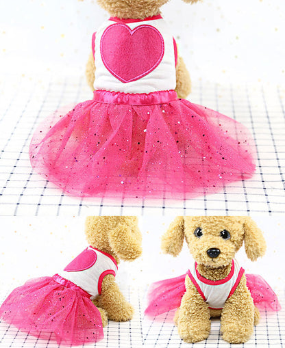 Pink Heart Dog Apparel