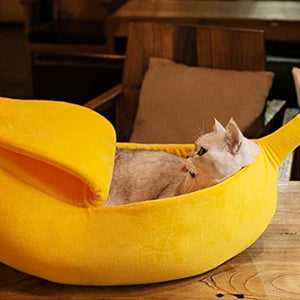 SnuggleBanana Cat Bed – Cozy and Fun for Your Feline Friend