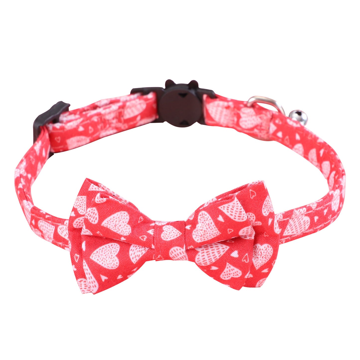 Valentine's Day Pet Collar with Bow Tie