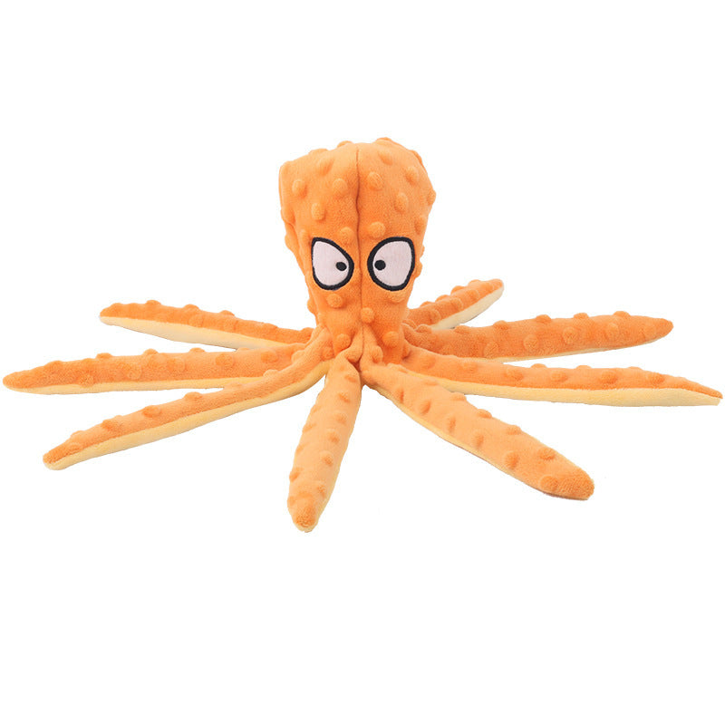 Eco-friendly Pet Plush Octopus Toy