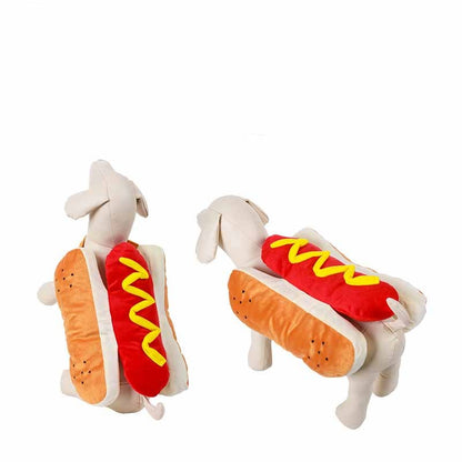 Hot Dog Havoc: Hilarious Halloween Costume for Pups