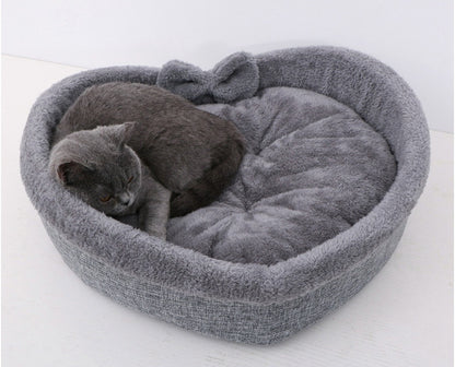 Heart Cozy Pet Bed