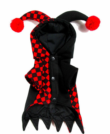 Spooktacular Jester: Hilarious Clown Costume for Pets