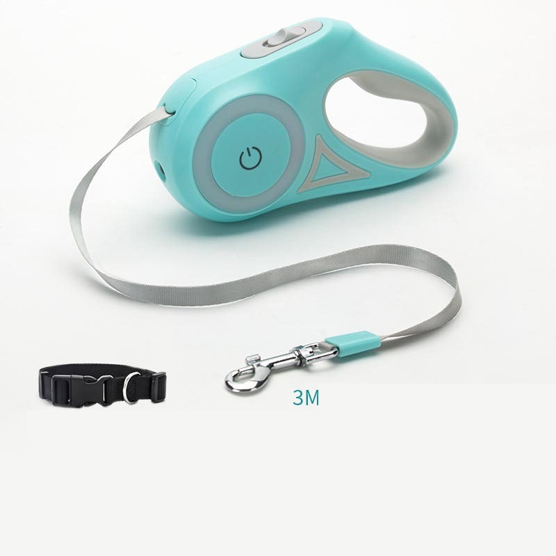 Pet Retractable Spotlight Leash with Collar