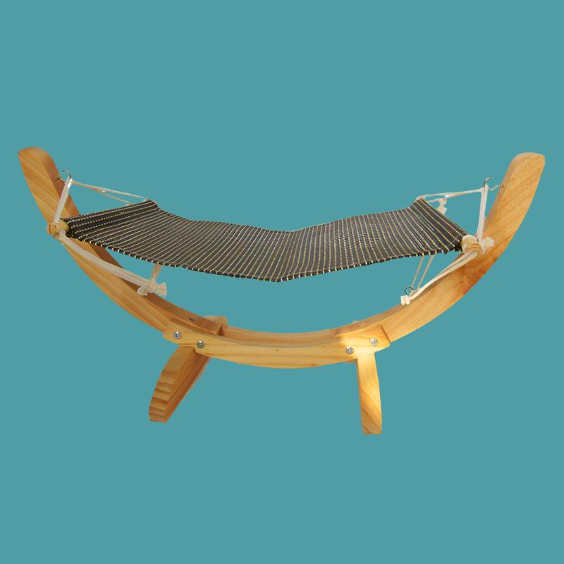 Cozy Claws Luxury Wooden Cat Hammock: The Purr-fect Pet Lounger