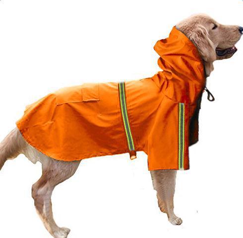 Chubasquero impermeable y reflectante para perros de primavera y verano.