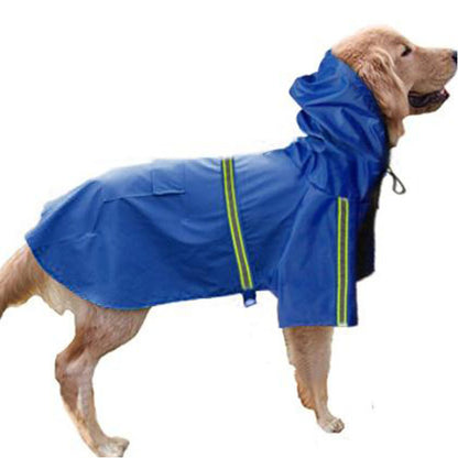 Chubasquero impermeable y reflectante para perros de primavera y verano.