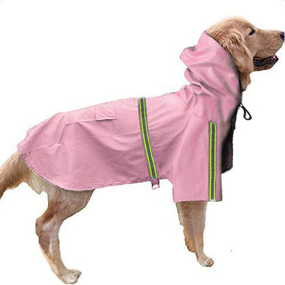 Chubasquero impermeable y reflectante para perros de primavera y verano.