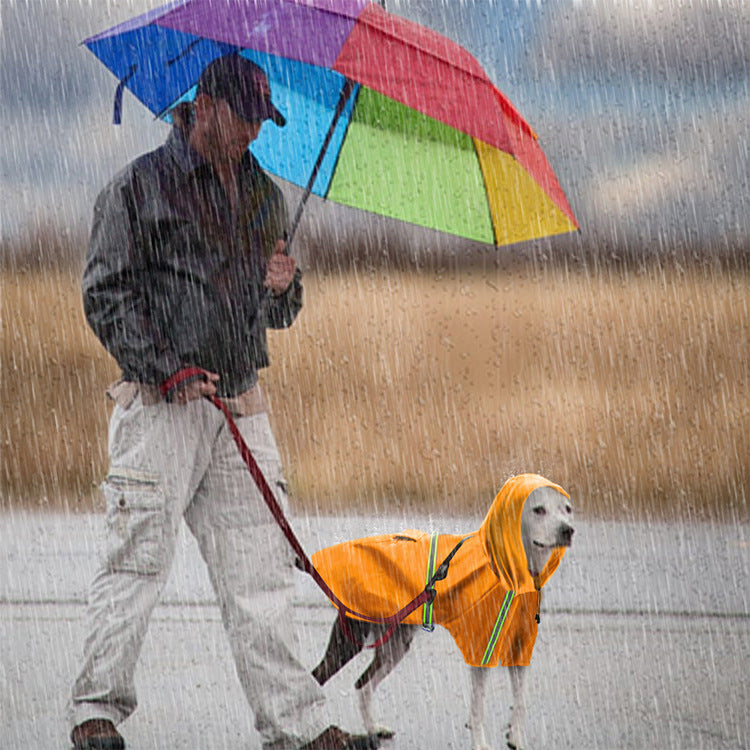 Chubasquero impermeable y reflectante para perros de primavera y verano.