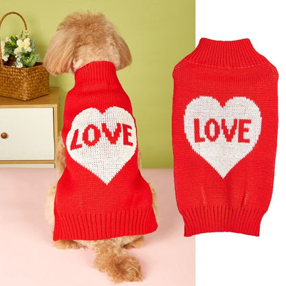 Fashion Heart Dog Sweater