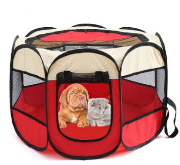 Fast folding Octagonal Pet Containment Crate