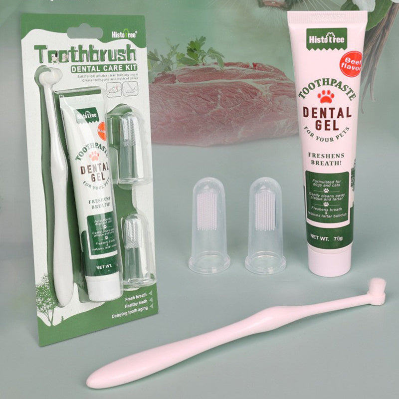 PetSmile Pals: 3-in-1 Oral Care Kit for Cats & Dogs