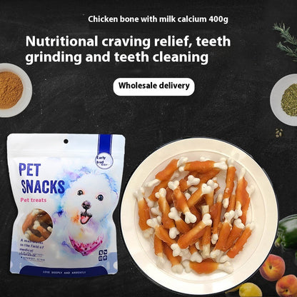 Chicken-Wrapped Milk Bones Pet Snacks