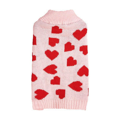 Fashion Heart Dog Sweater