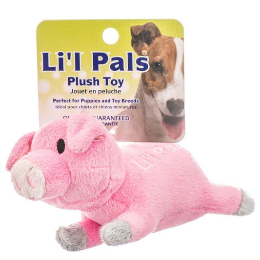 Lil Pals Ultra Soft Plush Dog Toy - Pig - 5.5" Long