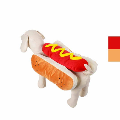 Hot Dog Havoc: Hilarious Halloween Costume for Pups