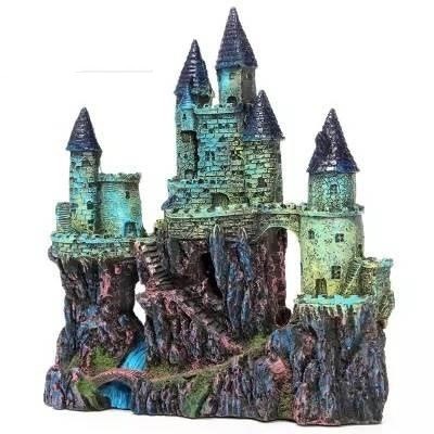 Enchanted Resin Castle Aquarium Decoration