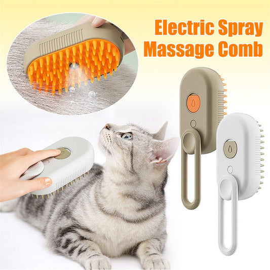 Pet Steamy Brush 3 In 1 Electric Spray