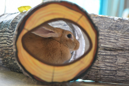 Whisker Wonderland: Tree Pattern Play Tunnel