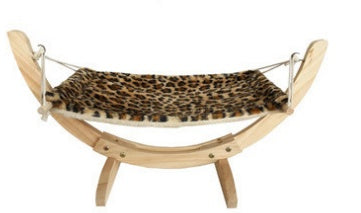 Cozy Claws Luxury Wooden Cat Hammock: The Purr-fect Pet Lounger