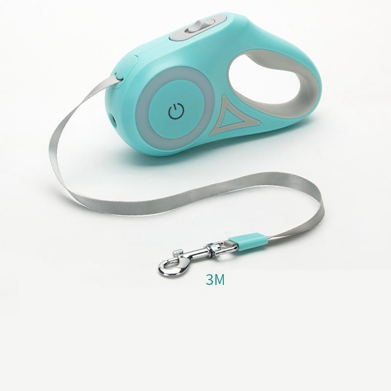 Pet Retractable Spotlight Leash with Collar