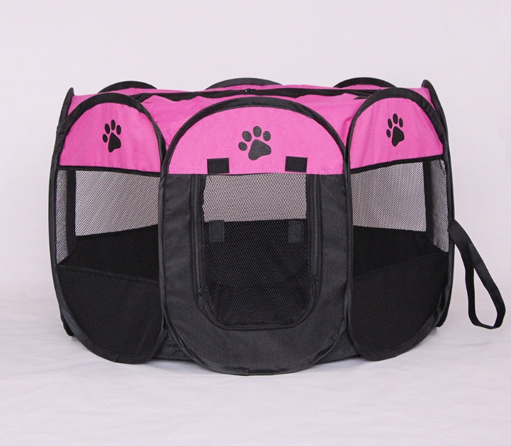 Fast folding Octagonal Pet Containment Crate