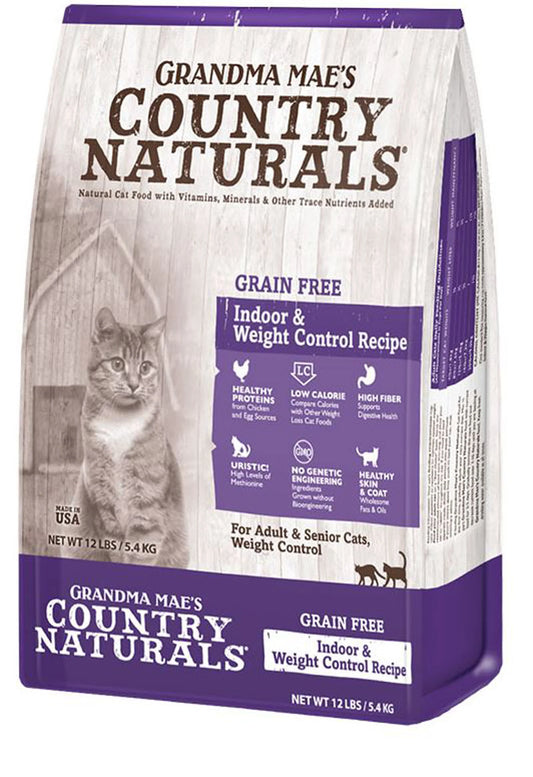 Grandma Mae's Country Naturals Grain Free Indoor & Weight Control Dry Cat Food Chicken