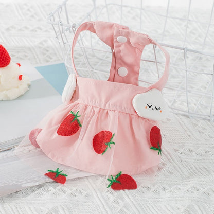 Strawberry Mesh Dog Dress