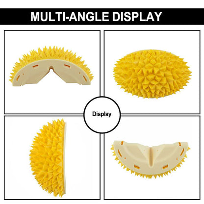 Durian Cat Brush, Dog Cat Self Groomer, Wall Corner Scratcher Massage Combs Durian Shape Molars Eat Slowly Toys Multifunctional Scratch Massager Tool Pets Clean Teeth Healthy Toys