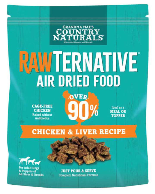 Grandma Mae's Country Naturals RawTernative Air Dried Dry Chicken & Liver/5 oz