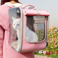 Pet Cat Carrier Backpack Breathable for Outdoor Travel