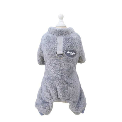 Pet Clothes Dog New Tricolor Pull Loop Four Leg Sweater Winter Keep Warm