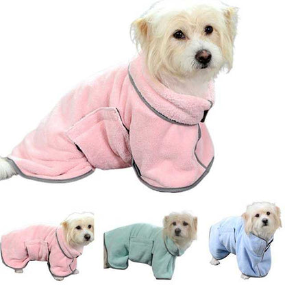 Quick-drying Pet Absorbent Towel Dog Bathrobe Pet Dog Bath Towel